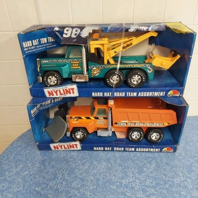 Vintage Nylint Tow Truck And Dump Truck With Snowplow.. - Image 1 of 3