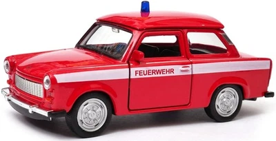 Welly Trabant 601 vigili del fuoco vigili del fuoco rosso scala 1:34 1:39... - Immagine 1 di 4