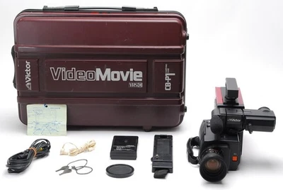 Rare [As-is/CASE] Vintage Victor JVC Video Camera GR-C1 Back to the Future JAPAN - Image 1 of 4