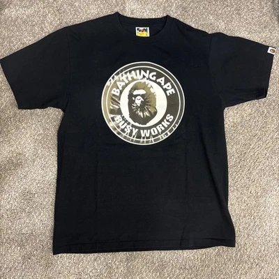 Camiseta verde para hombre A BATHING APE tie dye ocupado para trabajar L Foto 1 de 4