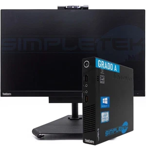 Mini Pc Nuc Aio Lenovo M93P Tiny I5 4570T Win10 Pro 16Go Ssd 240Go Avec Moniteur - Afbeelding 1 van 11