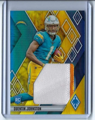 2023 PANINI PHOENIX QUENTIN JOHNSTON ROOKIE JUMBO PATCH CARD #40/50 CARD RJM-QJ - Image 1 of 2