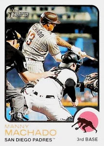 2022 TOPPS HERITAGE SP #482 MANNY MACHADO SAN DIEGO PADRES - Picture 1 of 2