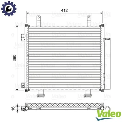 CONDENSER AIR CONDITIONING 822573 FOR SUZUKI NISSAN K10B 1.0L 3cyl CELERIO 1.0L - Image 1 of 4