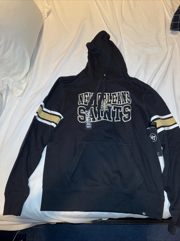 Sudadera con Capucha New Orleans Saints Fanatics Talla Grande Negra sin Usar Foto 1 de 1