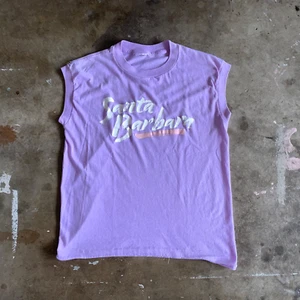 80s VINTAGE SANTA BARBARA CALIFORNIA SOUVENIR MUSCLE TEE T-SHIRT SZ S - Picture 1 of 8