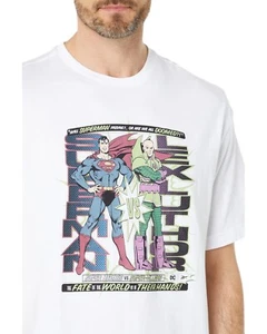 Reebok DC x Reebok Superman vs Lex Luthor Tee Large weiß IB5813 - Bild 1 von 6