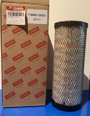 OEM Air Filter 119808-12520-OEM Yanmar Caterpillar Escavator - Image 1 of 4