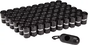 Dog Poop Leak Proof Bags with Dispenser and Leash Clip, Unscented, 300 Count, 20 - Picture 1 of 6