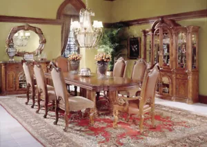 AICO by Michael Amini Monte Carlo 9PC rectangular dining set - Picture 1 of 11