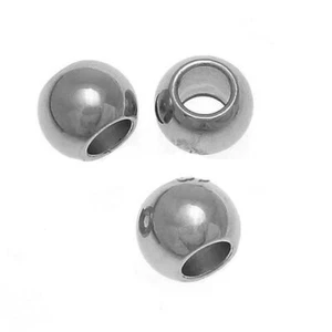 20 cuentas espaciadoras de acero inoxidable 6 mm - FD189 - Imagen 1 de 2