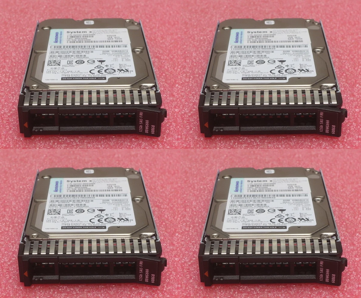 Lenovo Internal Hard Disk Drives 600 GB Storage Capacity for sale