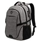 SHRRADOO Travel Laptop Backpack, Business Anti Theft Slim Durable Large Grey