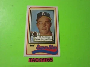 1989 TOPPS BASEBALL TALK COLLECTION SINGLE CARD(S) YOU CHOOSE - Picture 1 of 52