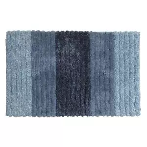 MSV Badematte Badteppich Badvorleger Duschvorleger Badeteppich 50x80 Blau - Bild 1 von 3