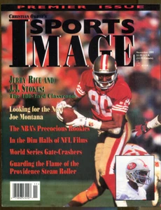 Christian Okoye's Sports Image-Premier Issue-1995-Jerry Rice Cover, Joe Montana - Bild 1 von 1