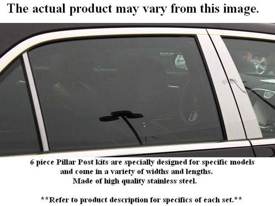 (FOR) 2000-2006 NISSAN SENTRA * 6 Piece Stainless Steel Pillar Post Trim. 4-door Foto 1 de 1