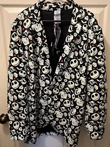 Nightmare Before Christmas Jacket W/ Light Up Tie Costume Halloween Disney L/XL - Picture 1 of 7