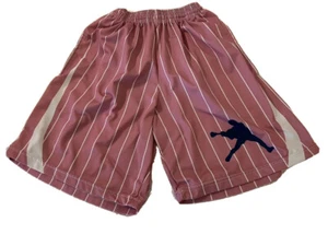 Boys Lacrosse shorts pink and white Stripe small shorts Athletic - Picture 1 of 3