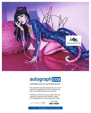 KATY PERRY AUTOGRAPH SIGNED 8X10 PHOTO SINGER ACOA COA Cover