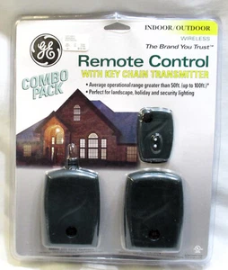 GE WIRELESS Indoor/outdoor Remote Control Outlet WKey Chain Transmitter 100ft - Picture 1 of 4