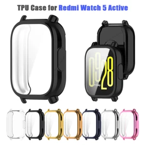 Coque Placage TPU pour Redmi Watch 5 Active Smartwatch Coque Intégrale Protecteur d'écran - Photo 1 sur 19