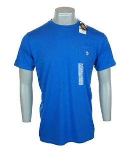 New Men's Nick Danger Pocket T Shirt Large Embroidered Crew Neck Blue - Picture 1 of 4