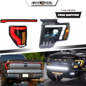 2 pares de faros proyectores LED y luces traseras de humo para Ford F-150 F150 2009-2014 - Imagen 1 de 24