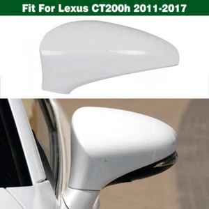 Pure White Left Rearview Mirror Cover Shell Replace For Lexus CT200h 2011-2017 - Picture 1 of 7