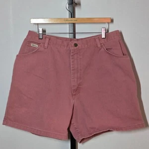 ๐ธ Vintage Wrangler High-Rise Mom Shorts โ Mauve โ Size 18M โ Rare Color! - Picture 1 of 5