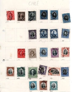 CHILE, SELLOS DE DIVERSAS SERIES   ( PFO-109 ) - Picture 1 of 1