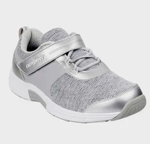 Orthofeet Womens 832 Biofit Joelle Comfort Orthopedic Shoes Grey Silver 12D Wide - Picture 1 of 7