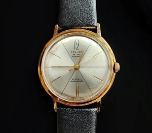 Vintage USSR Poljot De Luxe Self Windig Soviet Automatic Watch 2415 (1970s) - Picture 1 of 6