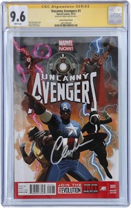 Cómic Chris Evans Capitán América Firmado Vengadores #1 Cubierta Acuña - CGC 9.6 - Imagen 1 de 1