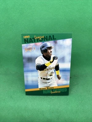 1993 Score - Select League Leaders #40 Barry Bonds Pittsburgh Pirates - Image 1 of 2