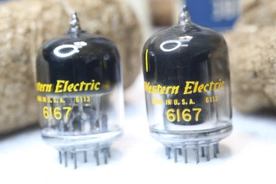 Pair of Western Electric 6167 Tubes – NOS Appearance, Original Boxes – Unused & - Image 1 of 4