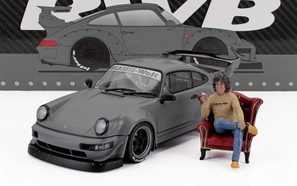 1/18 SOLIDO - PORSCHE - 911 964 RWB BODYKIT COUPE WITH AMERICAN DIORAMA 1807517 - Immagine 1 di 1