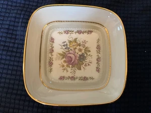 Vintage Limoges Frankreich von Claraluna Schmuckstück/Ring/Schmuckschale Blumen Porzellan 5 Zoll - Bild 1 von 3