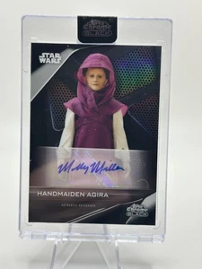 2023 Topps Star Wars Chrome Black - Auto A-MM Molly Miller as Handmaiden Agira - Bild 1 von 2