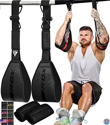Barra Pull Up Correas AB, Cuero Piel Maya, Soporte de Brazo Acolchado para Entrenamiento Fitness Foto 1 de 4