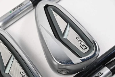 Ping G730 Irons / 6-PW / Green Dot / Stiff Flex Recoil Dart 75 Shafts - Image 1 of 4