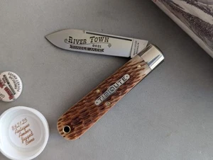 GEC Great Eastern Cutlery #86 River Town Single Jack 862125 Ember Jigged Bone - Picture 1 of 10