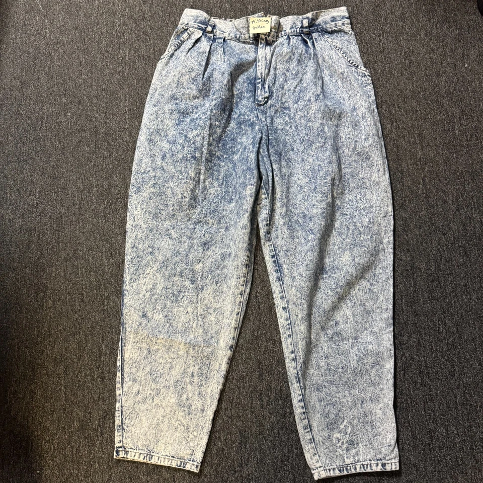 Pantalones de mezclilla Cherokee de tiro alto vintage de los 90 para mujer - talla 22 azul lavado ácido Foto 1 de 4
