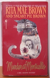 Murder at Monticello, by Rita Mae Brown, 1995, a Mrs. Murphy Mystery 5928 - Picture 1 of 2