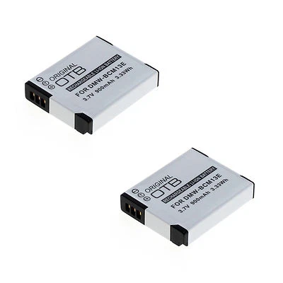 PATONA, OTB 2x Akku für Panasonic Lumix DMC-TZ41 DMC-TZ61 DMC-TZ71 DMW-BCM13E