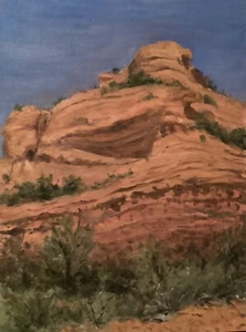 Rock Formation In Sedona, Arizona - Original Oil Painting - Picture 1 of 1