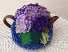 New Handmade Tea Cozy Spring Purple Asters From Ukrainian Designer Unique