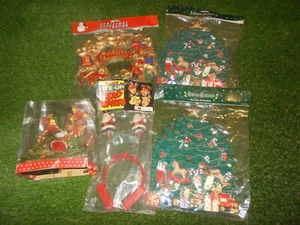 Job Lot Vintage 90's Christmas Decorations - Father Christmas Santa Xmas Tree - Picture 1 of 9