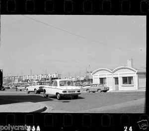 Ville voiture ancienne route  - négatif photo ancien 35mm an. 1970 - Picture 1 of 1