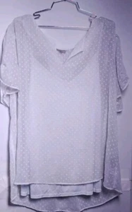 Avenue Sheer Blouse with Tank size 18/20 pullover Gypsy Boho chic comfort style - Picture 1 of 11